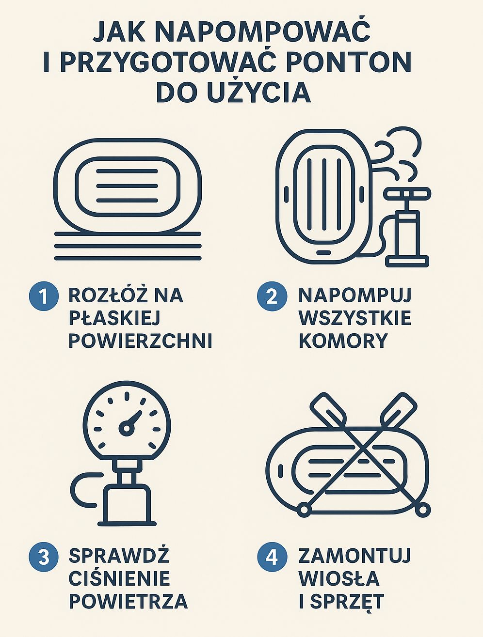 jak przygotowac ponton dmuchany